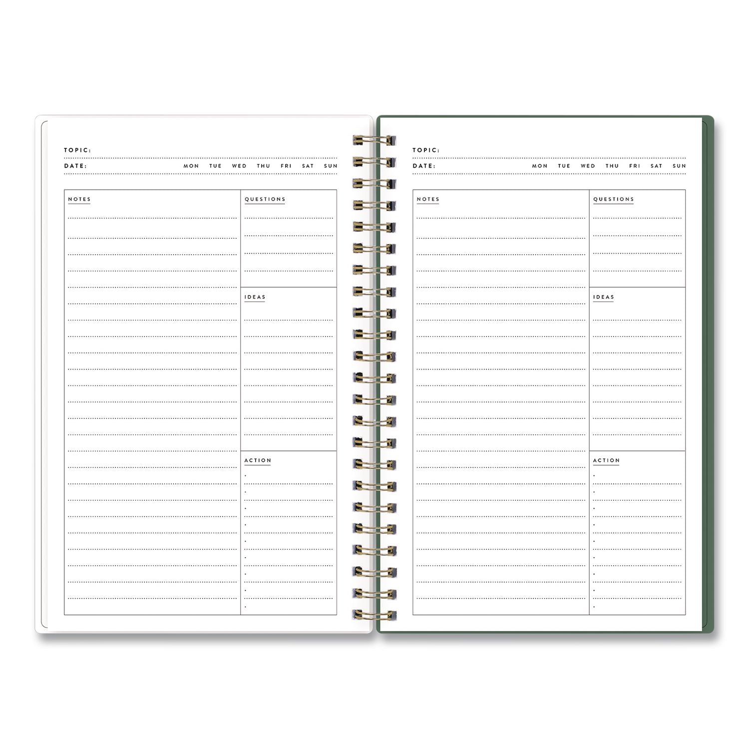 Blue Sky Bespoke Letterpress Content Notebook, Strawberry And Bee Cover, (150) 8 X 5 Sheets