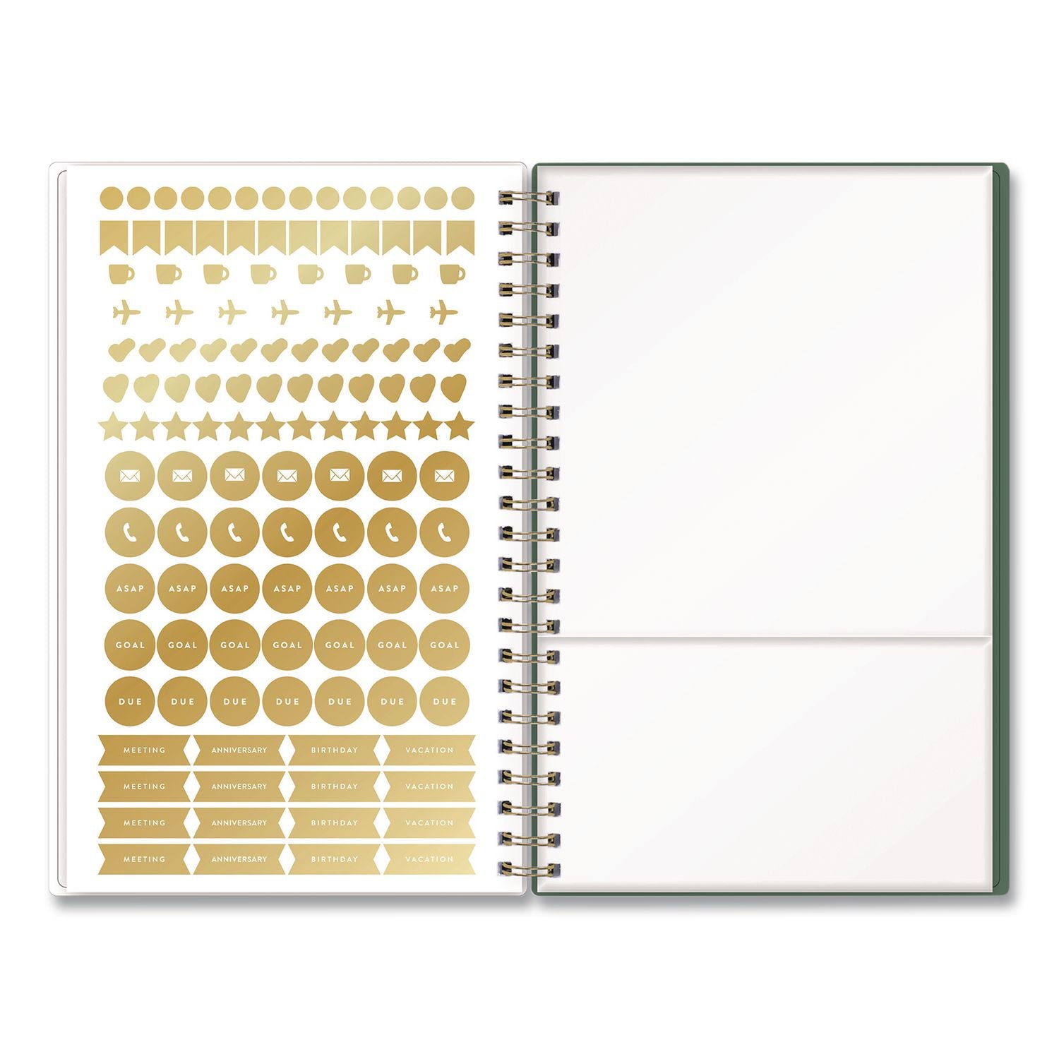 Blue Sky Bespoke Letterpress Content Notebook, Strawberry And Bee Cover, (150) 8 X 5 Sheets