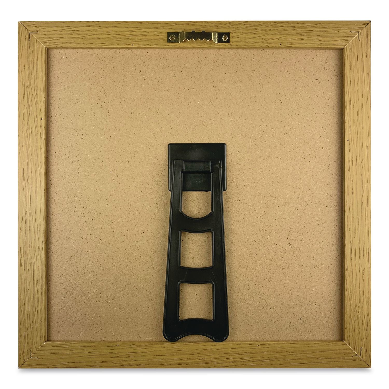 Message Letter Board, 10 X 10, Black Surface, Brown Wood Frame