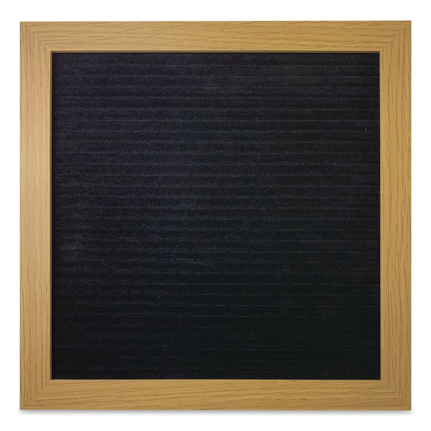 Message Letter Board, 10 X 10, Black Surface, Brown Wood Frame