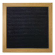 Message Letter Board, 10 X 10, Black Surface, Brown Wood Frame