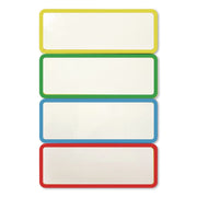 Magnetic Dry Erase Signs, 3.2 X 1.2, Assorted Colors, 24/Pack