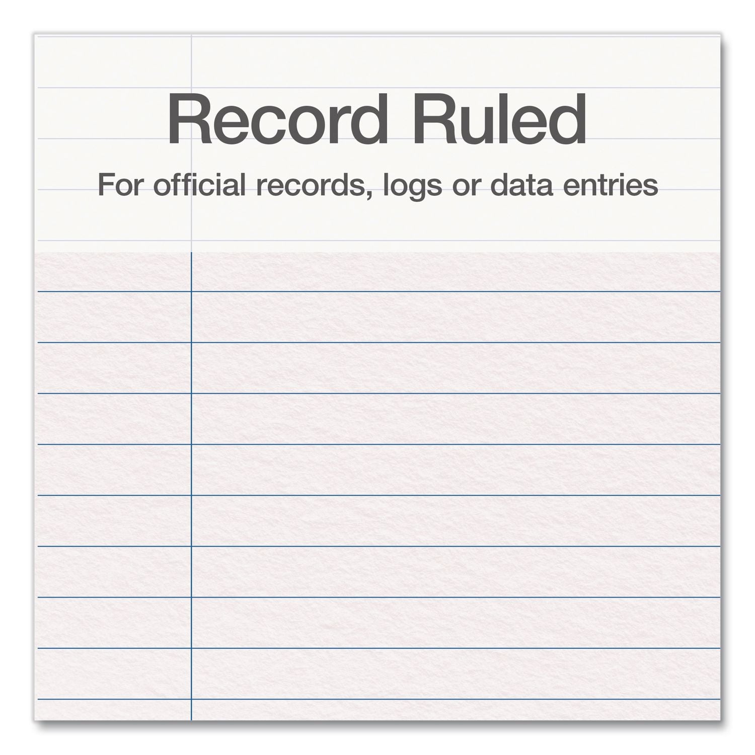 Record Ledger Book, Record-Style Rule, Blue Cover, 12.12 X 7.62 Sheets, 300 Sheets/Book