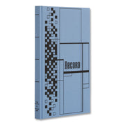 Record Ledger Book, Record-Style Rule, Blue Cover, 12.12 X 7.62 Sheets, 300 Sheets/Book