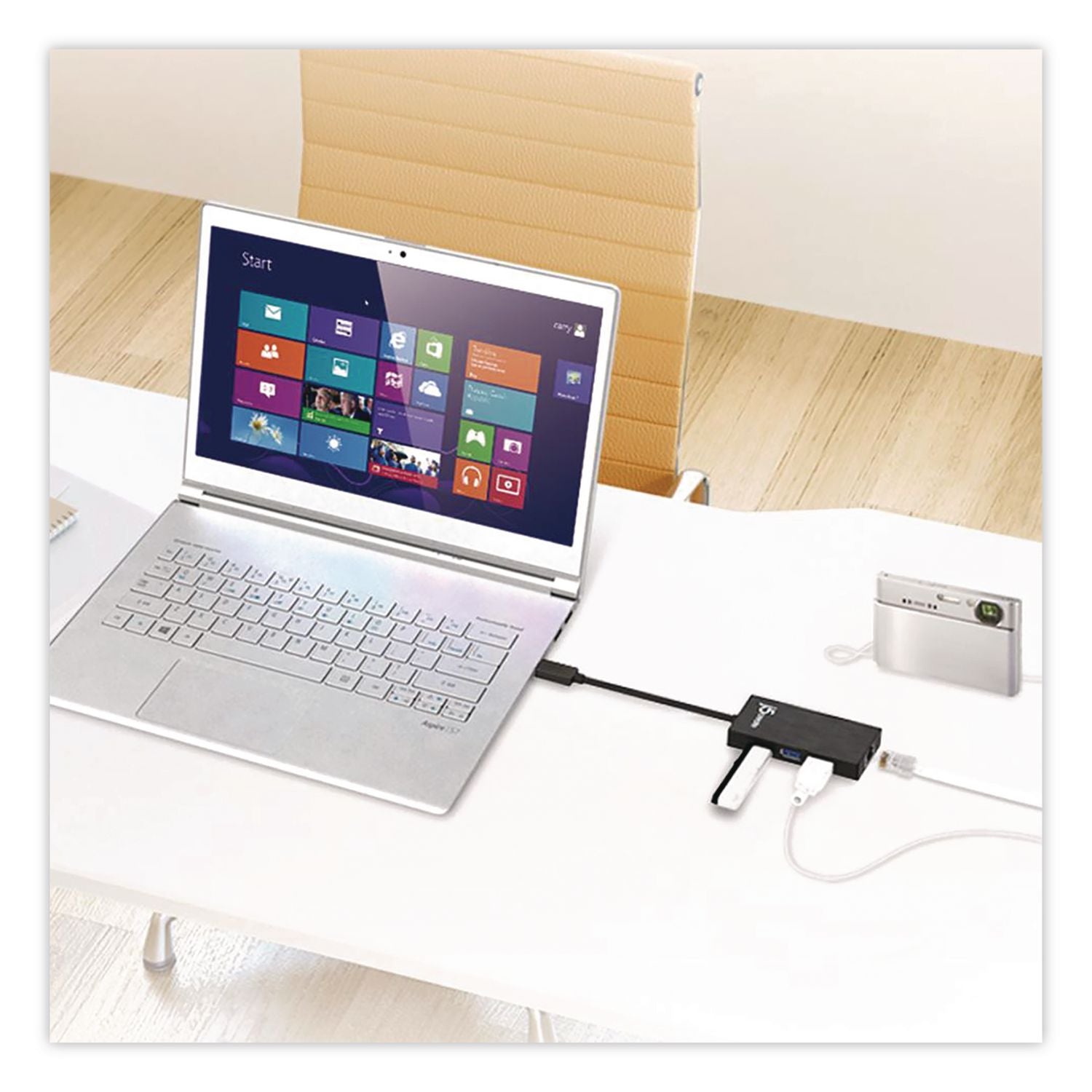 3-Port USB 3.0 Hub, Black