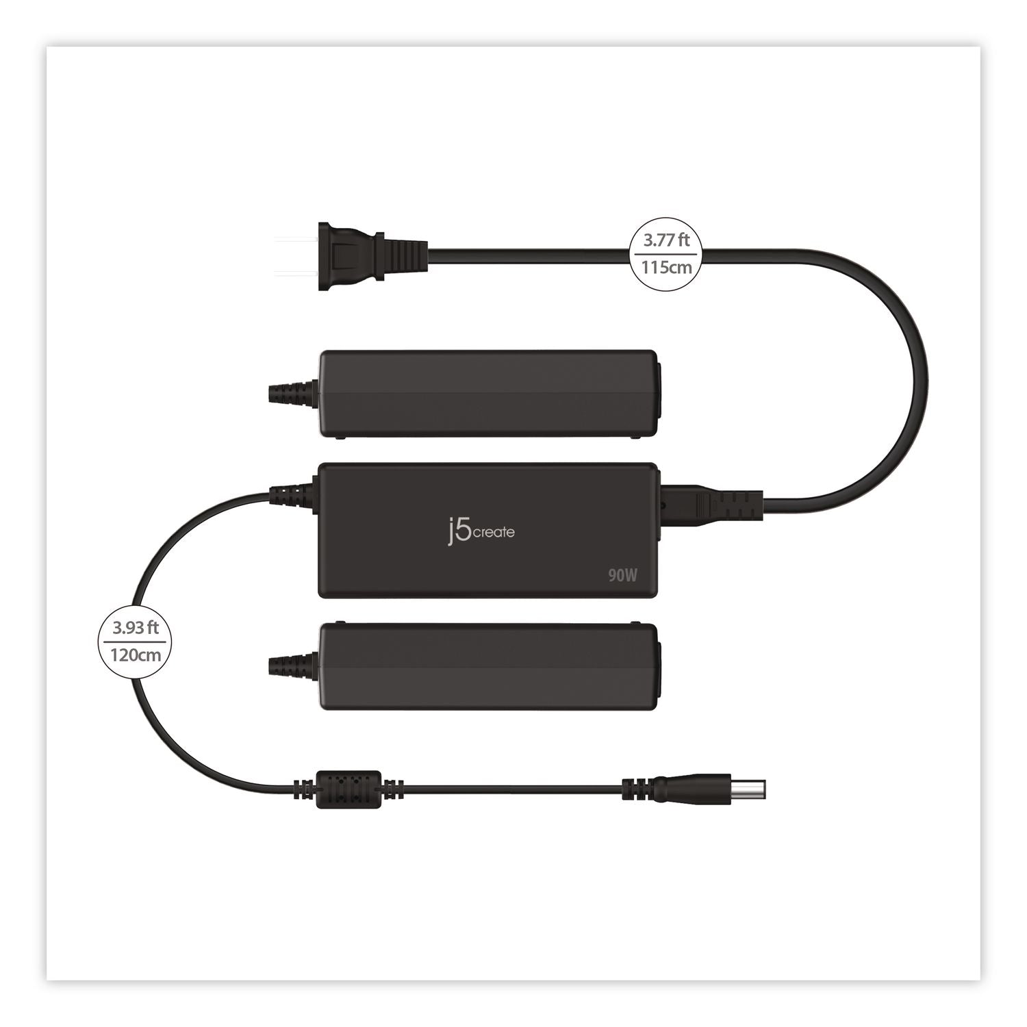 Power Adapter For Dell Inspiron/Latitude Laptops, Black
