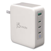 130 W Gan 4-Port Charger, White