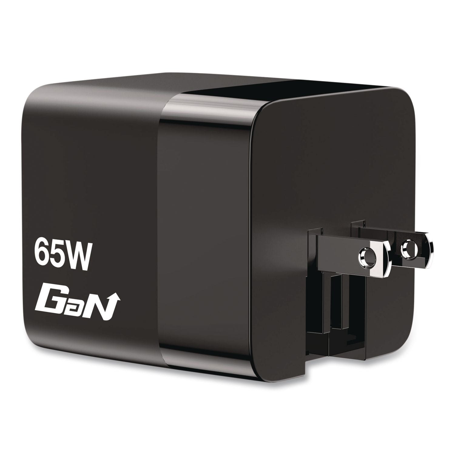 65 W Gan Charger With Retractable USB-C Cable, Black