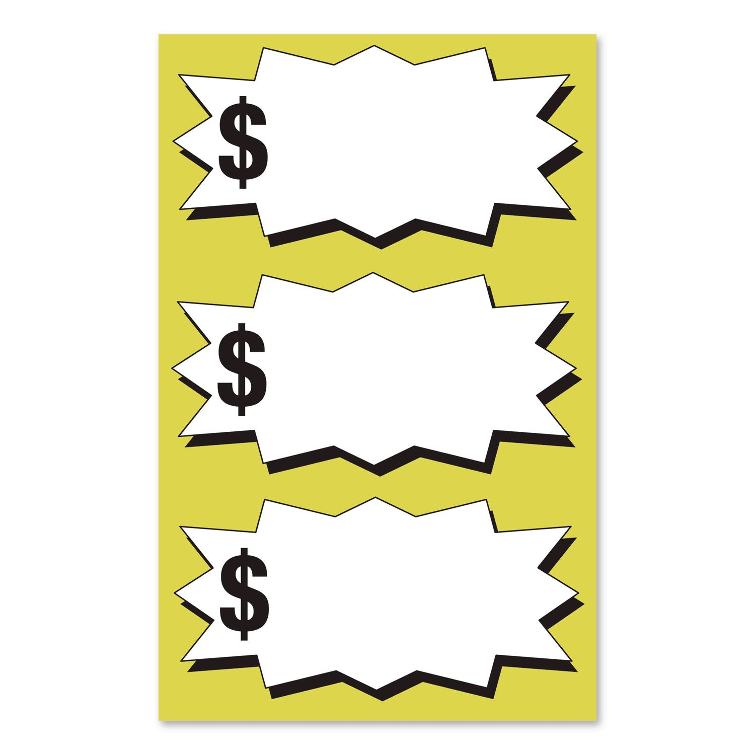 Pre-Printed Pricing Stickers, 0.75" Diameter, Assorted, Pink, 1, 000/Pack