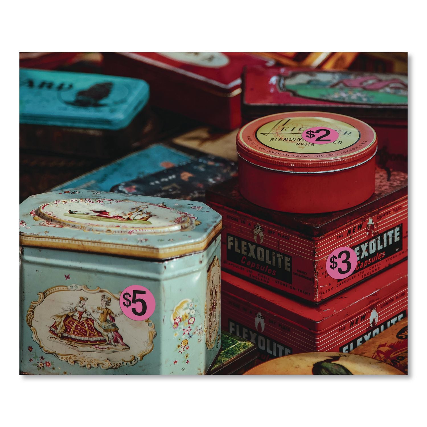 Pre-Printed Pricing Stickers, 0.75" Diameter, Assorted, Pink, 1, 000/Pack