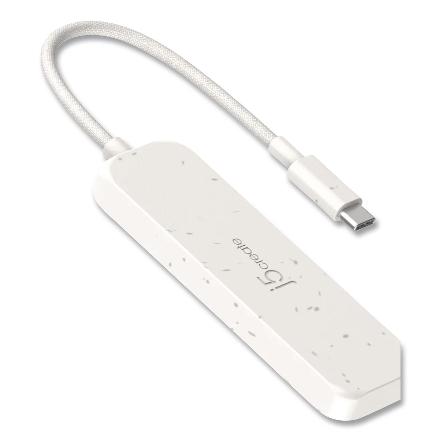4-Port USB-A/USB-C Hub, Pure White