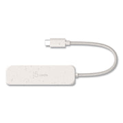4-Port USB-A/USB-C Hub, Pure White