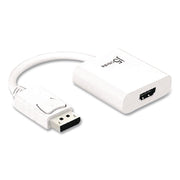 Displayport To HDMI Adapter, 3.54", White