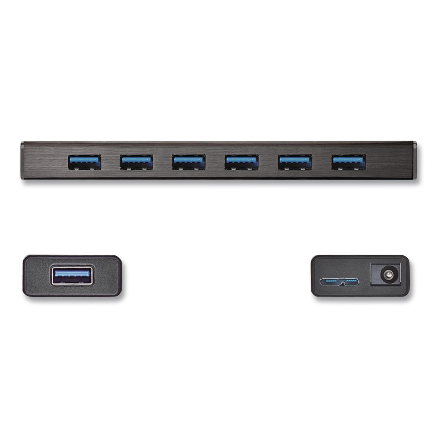 7-Port USB 3.0 Hub, Black