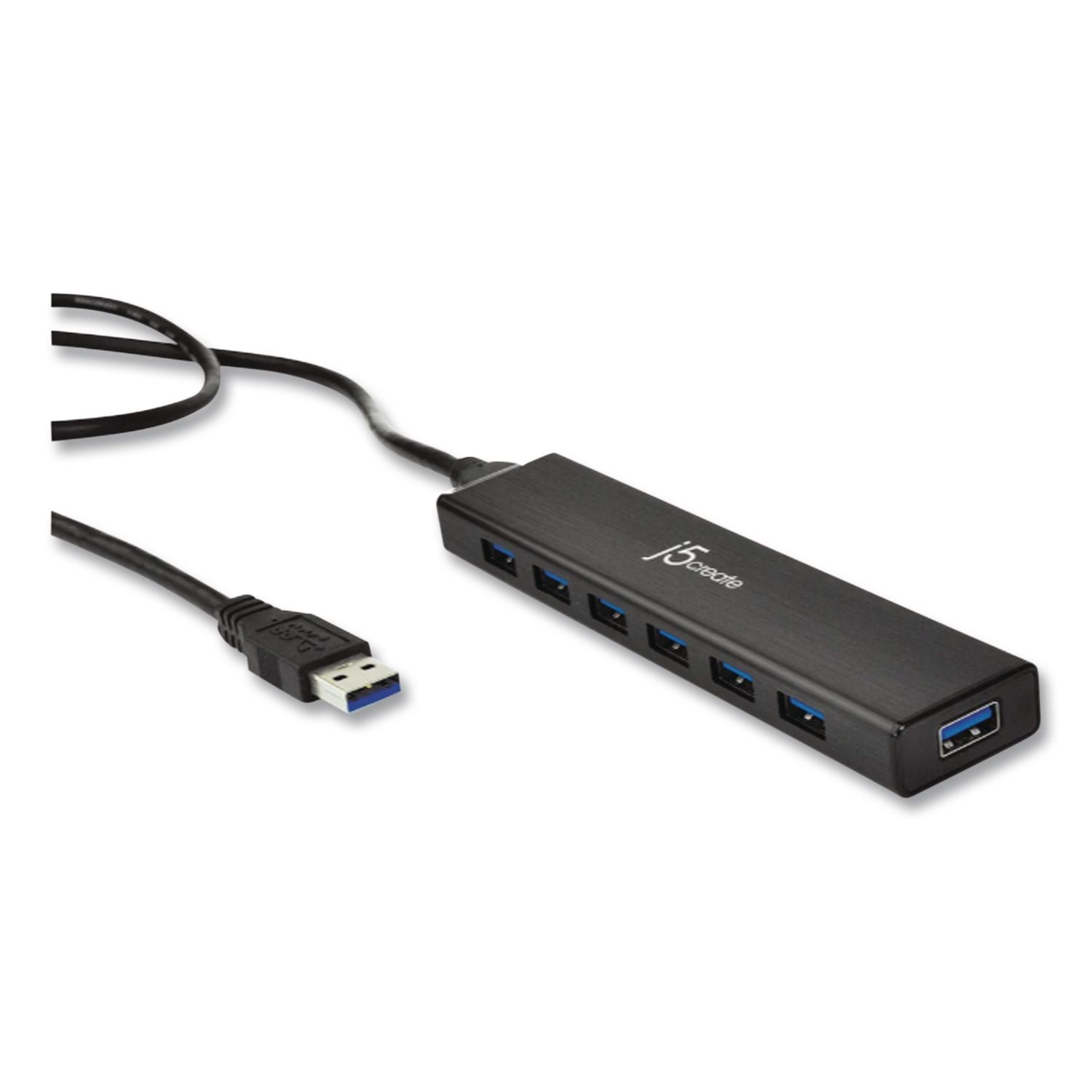 7-Port USB 3.0 Hub, Black