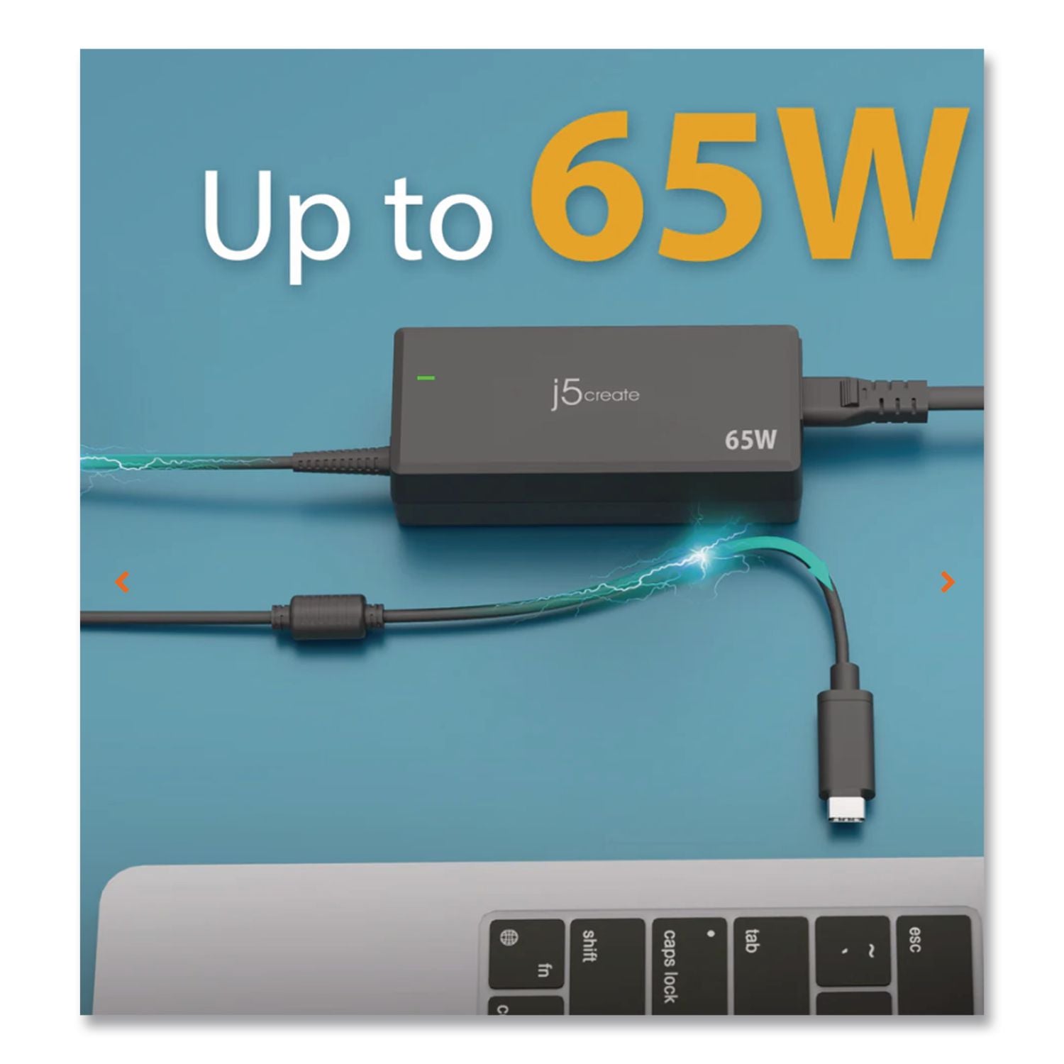 65 W USB-C Charger, Black