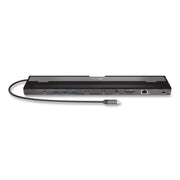 Dual-Display Docking Station, 2 Hdmi/Usb-A/Usb-C/Rj45/Sd/Microsd/3.5 Mm Audio, Black