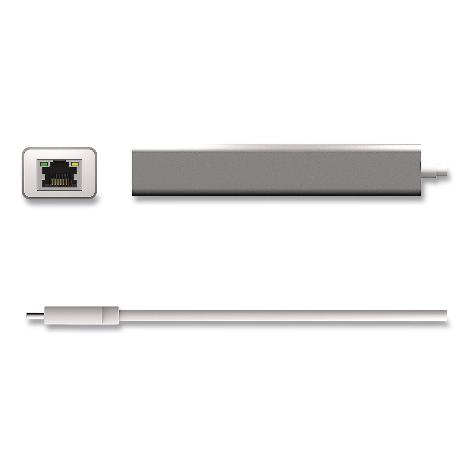 Usb-A/Ethernet 3-Port Hub, Space Gray