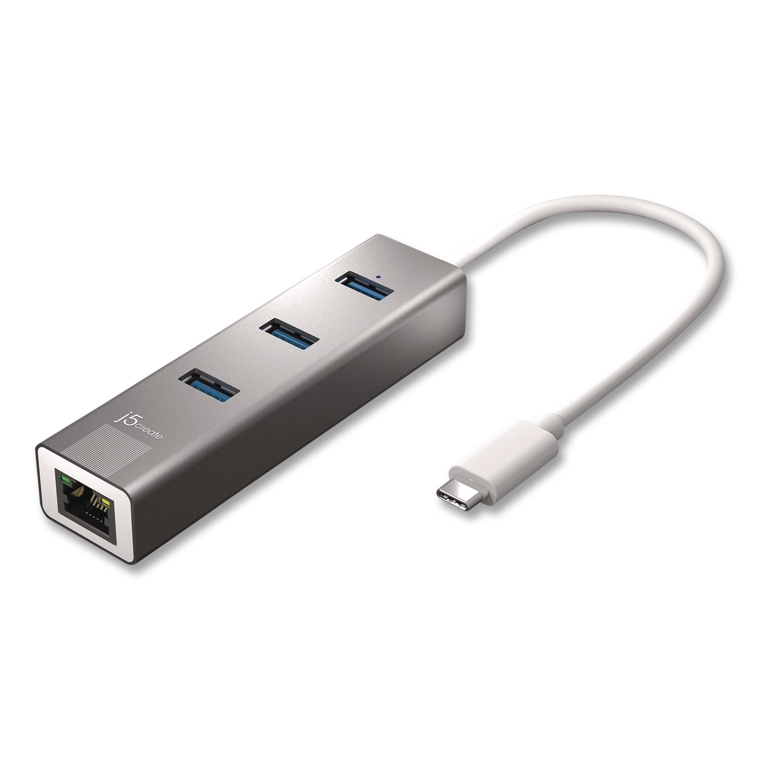 Usb-A/Ethernet 3-Port Hub, Space Gray