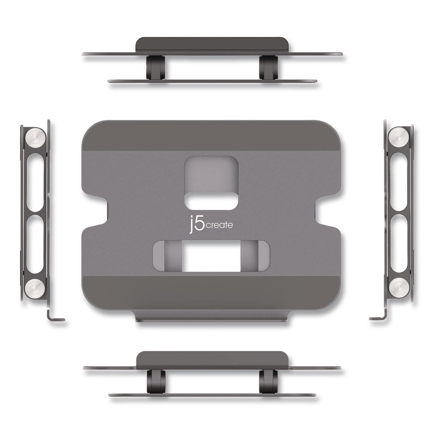 Multi-Angle Laptop Stand, Space Gray/Silver, Supports 9 Lbs
