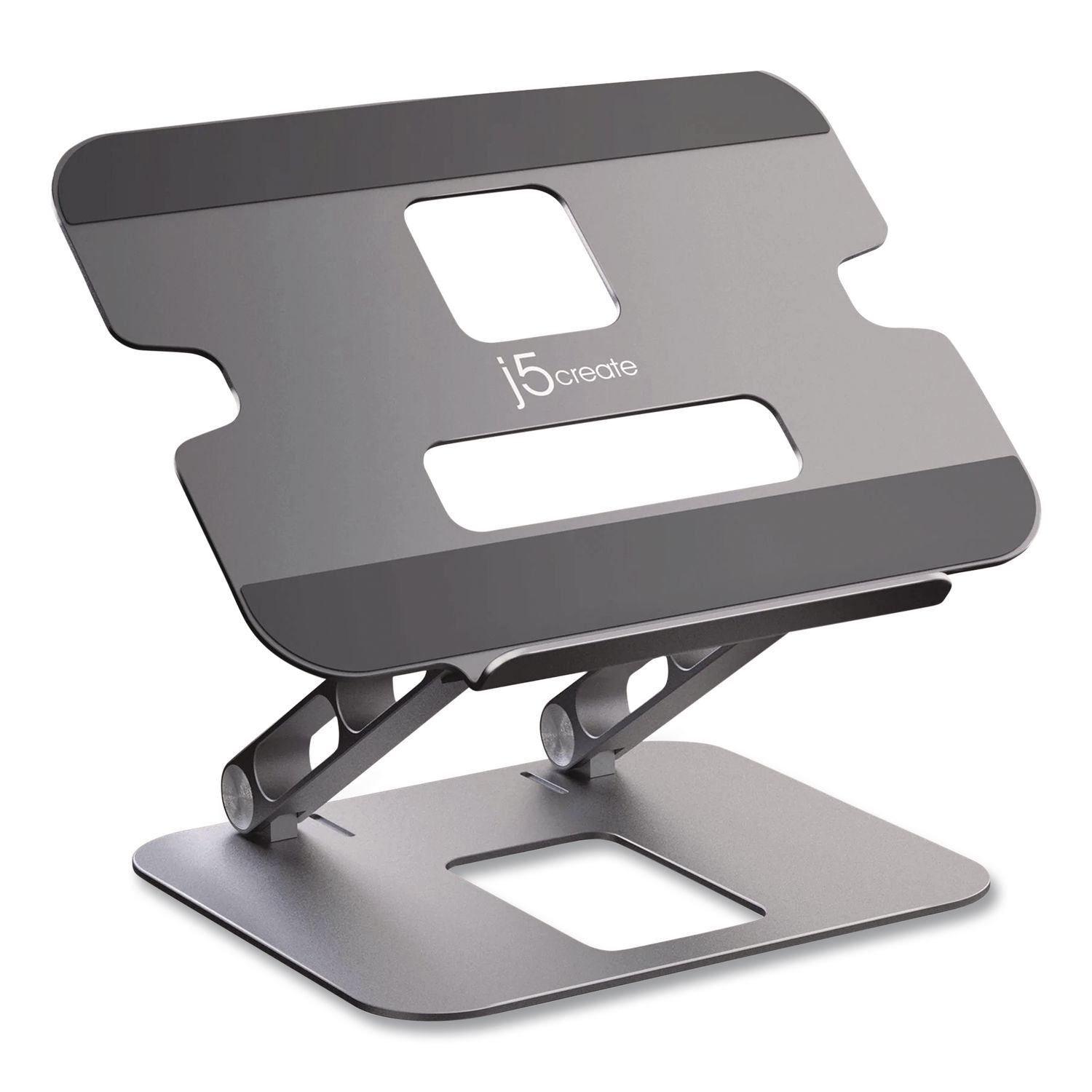 Multi-Angle Laptop Stand, Space Gray/Silver, Supports 9 Lbs
