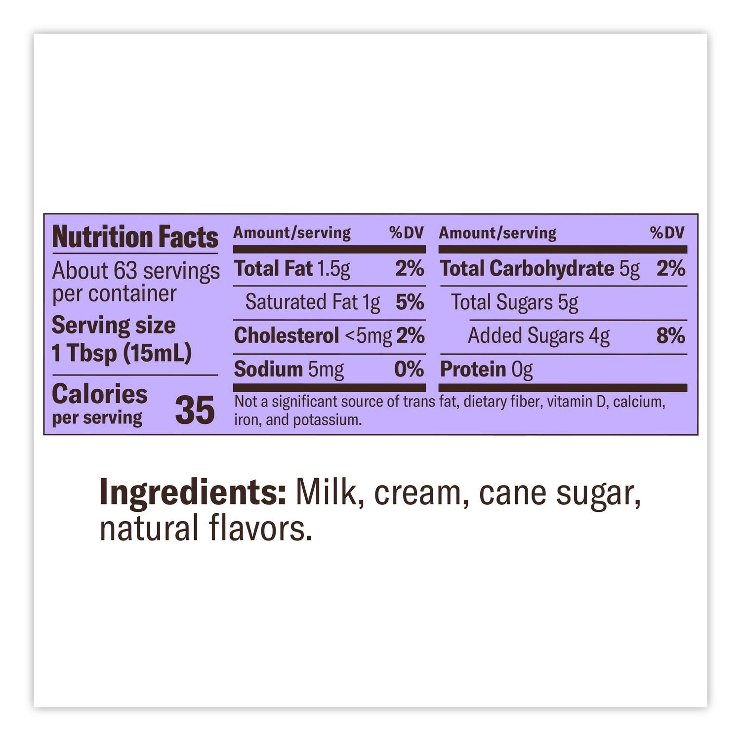 Creamer Variety Pack, Sweet Cream/Vanilla, 24 Oz Container, 4/Carton