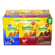 Bites Breakfast Biscuits Variety Pack, Blueberry/Chocolate/Cinnamon Brown Sugar, 1 Oz Pack, 36/Carton