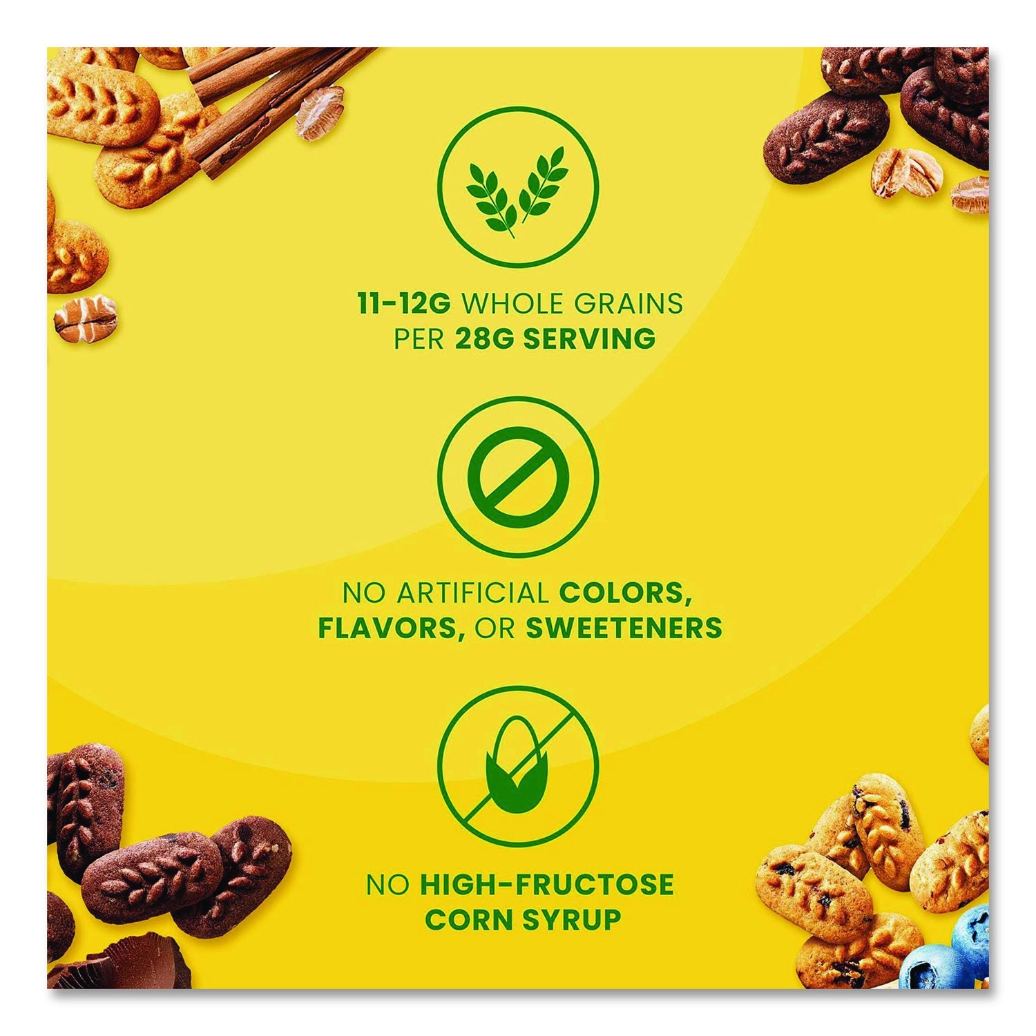 Bites Breakfast Biscuits Variety Pack, Blueberry/Chocolate/Cinnamon Brown Sugar, 1 Oz Pack, 36/Carton