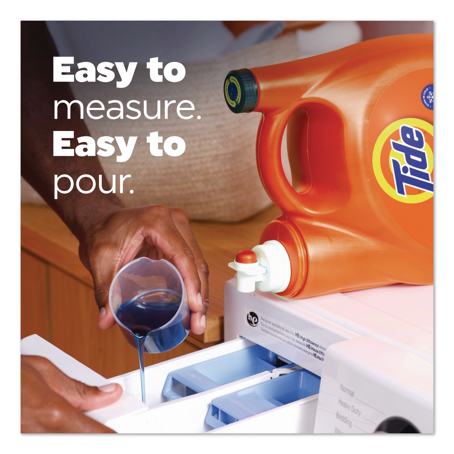 HE Laundry Detergent, Original Scent, 100 Loads, 125 Oz Pump Bottle