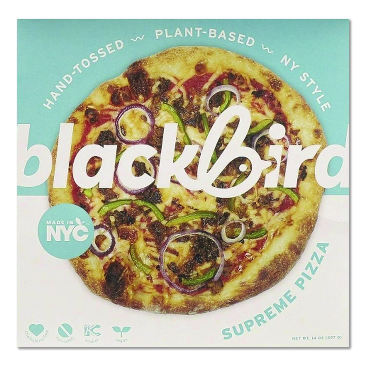 Plant-Based Supreme Pizza, 14 Oz, 3/Carton