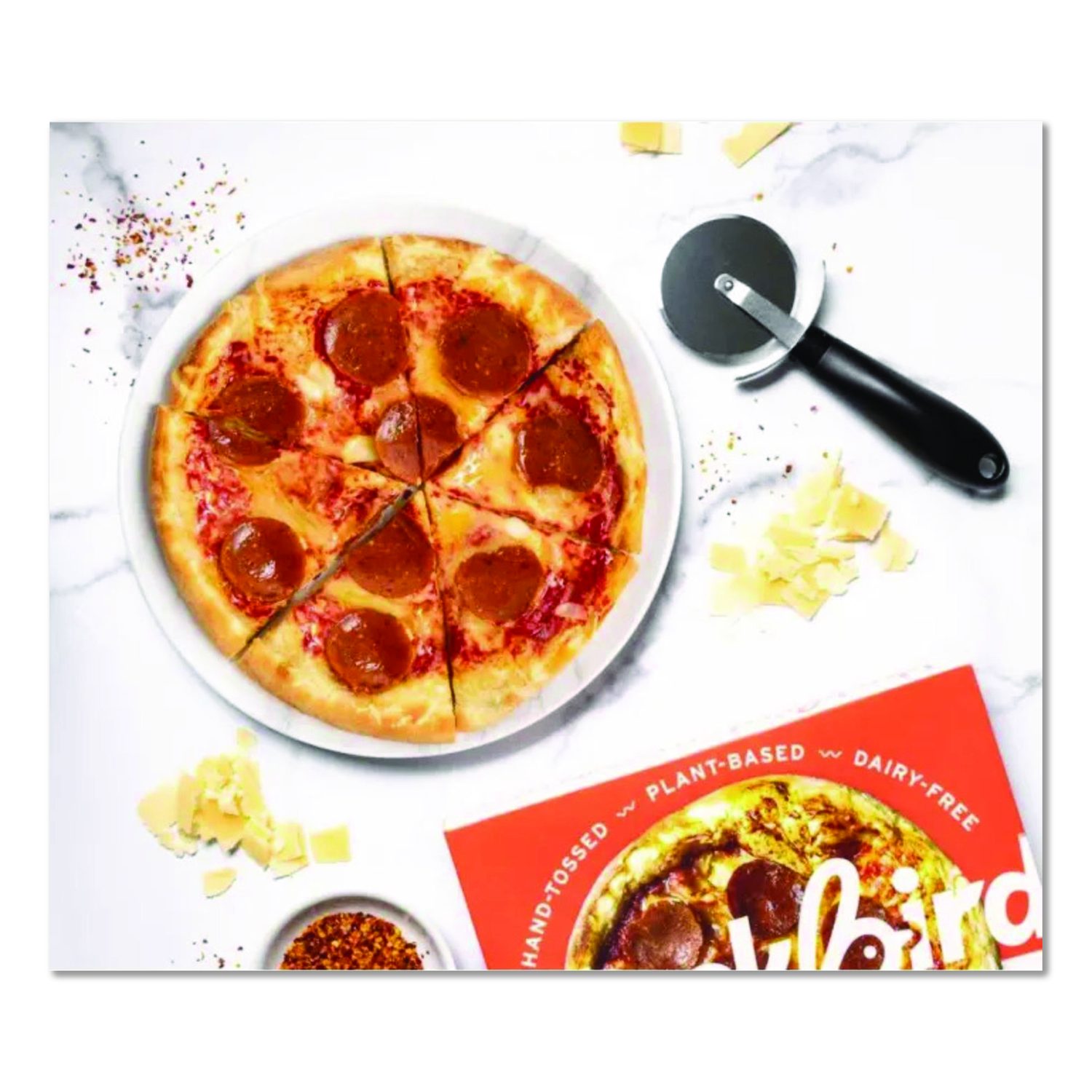 Plant-Based Pepperoni Pizza, 14 Oz, 3/Carton