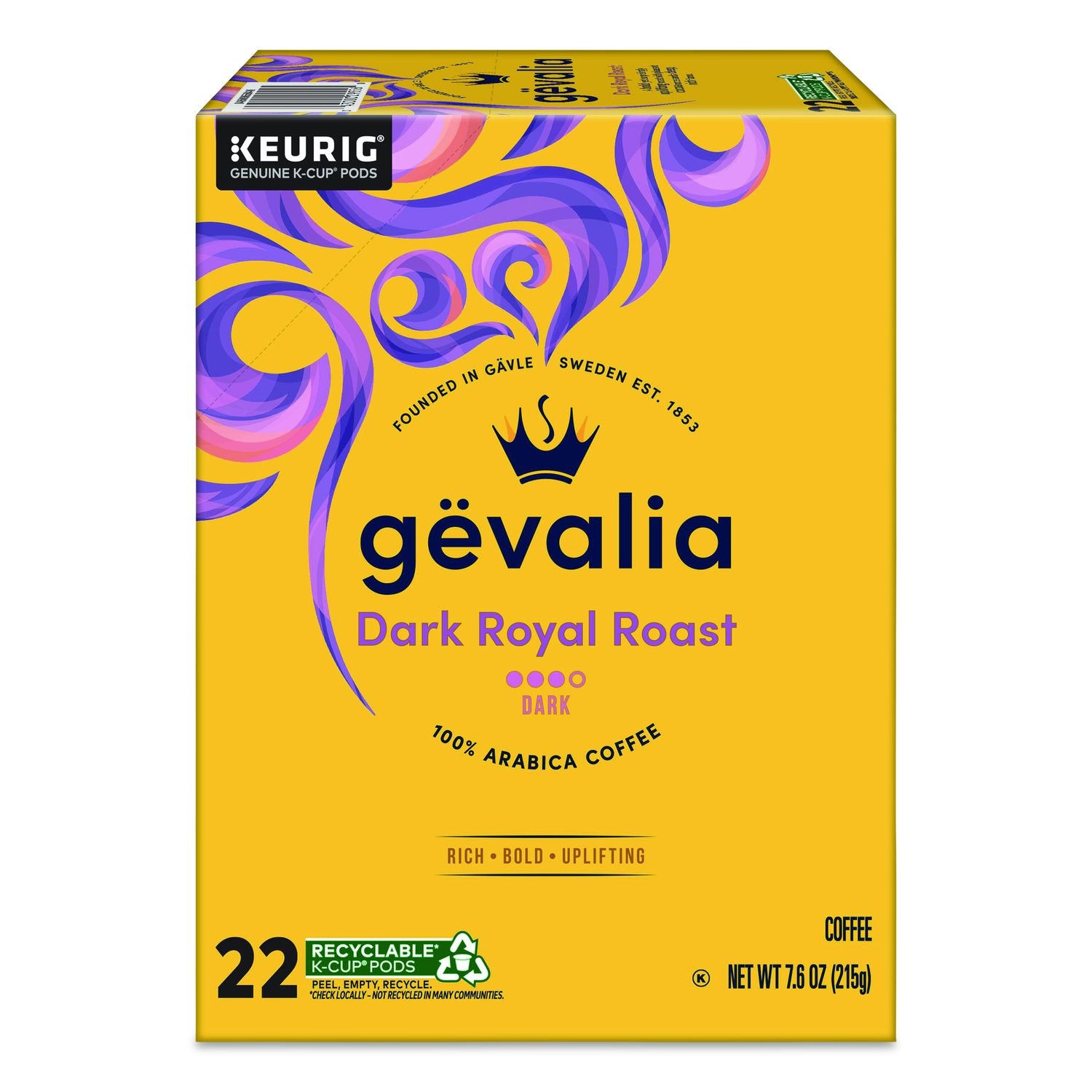 Dark Royal Roast K-Cup Pods, 22/Box