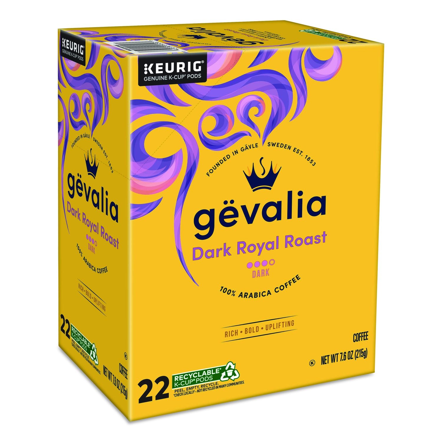 Dark Royal Roast K-Cup Pods, 22/Box