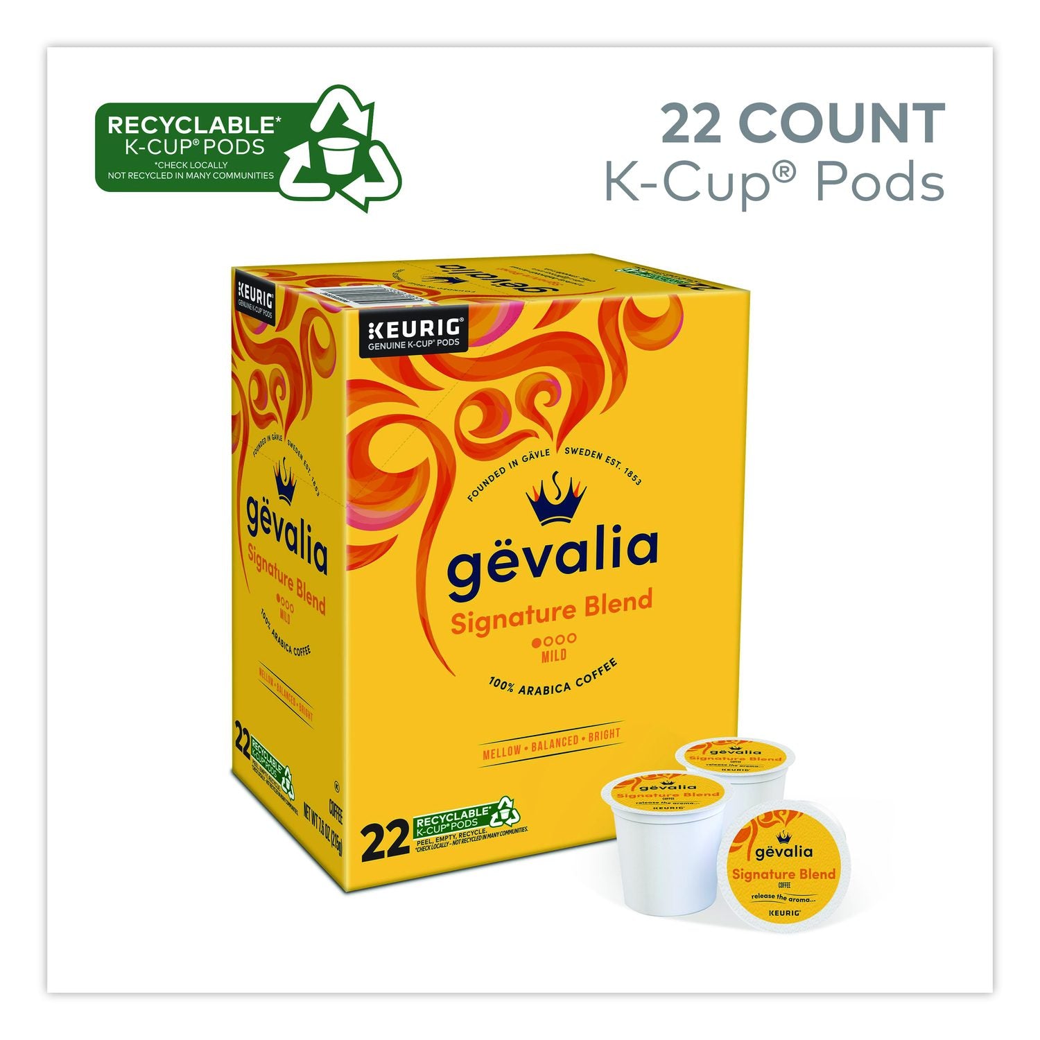 Signature Blend K-Cup Pods, 22/Box