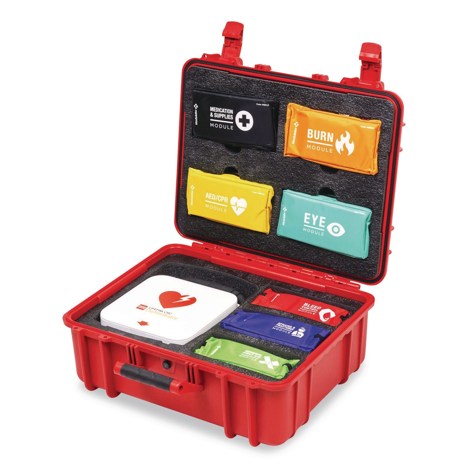 Modulator Flex Trauma Kit Without AED - XL Rugged Hard Case, Standard, 6 Pieces