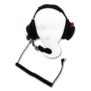 Dual Muff Binaural Over The Head Headset, Black