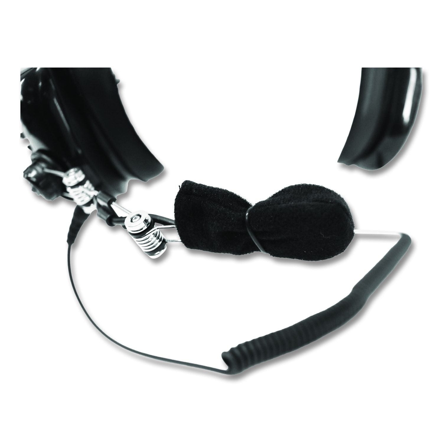 Dual Muff Binaural Over The Head Headset, Black