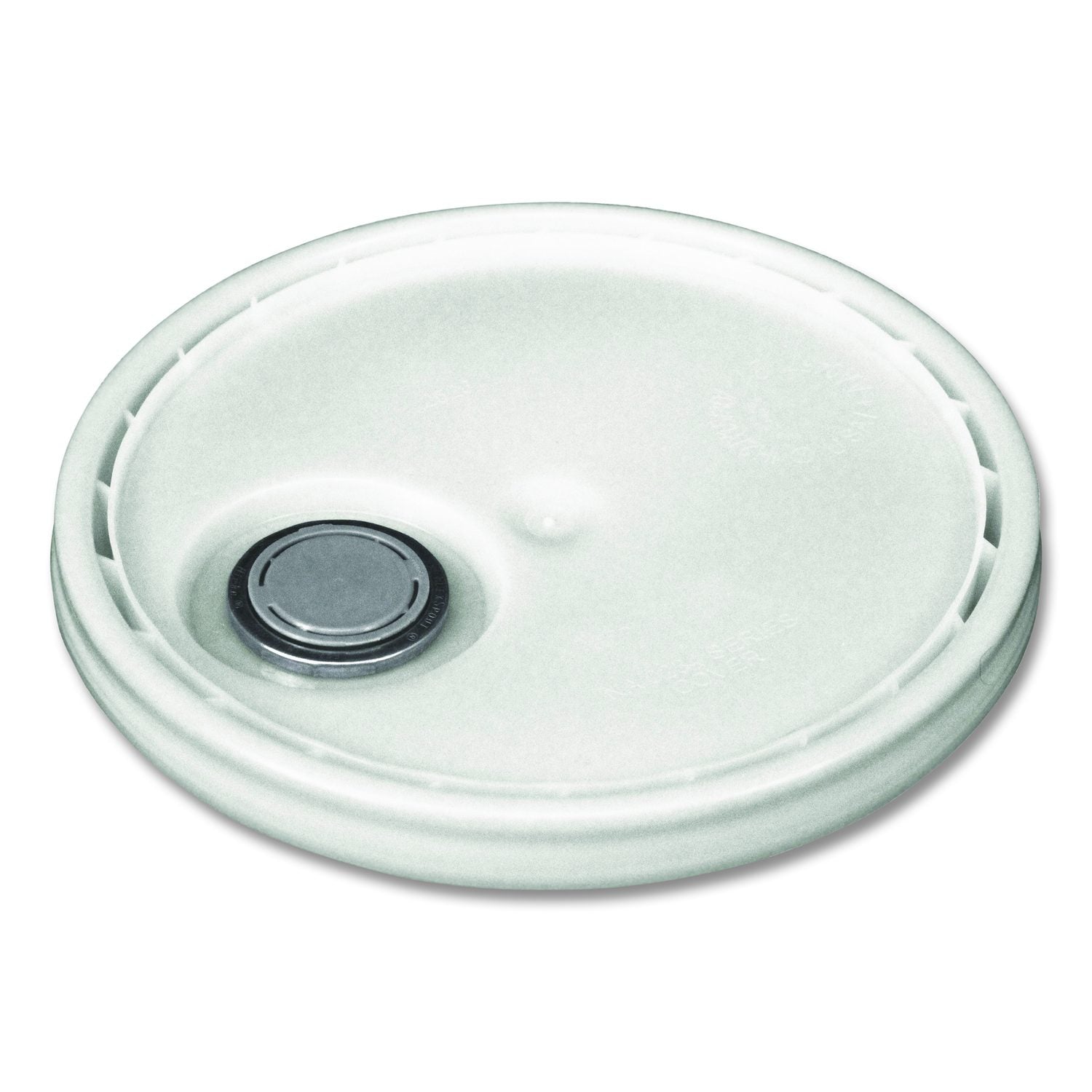 Utility Bucket With Lid, 5 Gal, White, 5/Carton