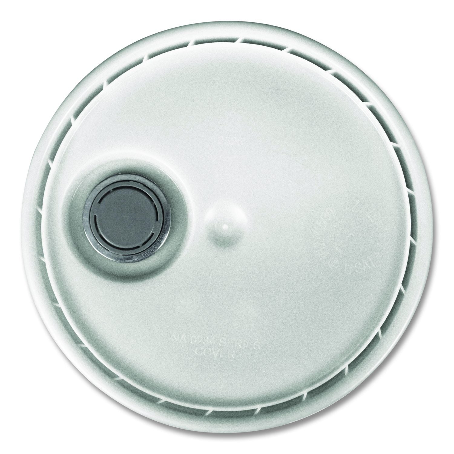 Utility Bucket With Lid, 5 Gal, White, 5/Carton