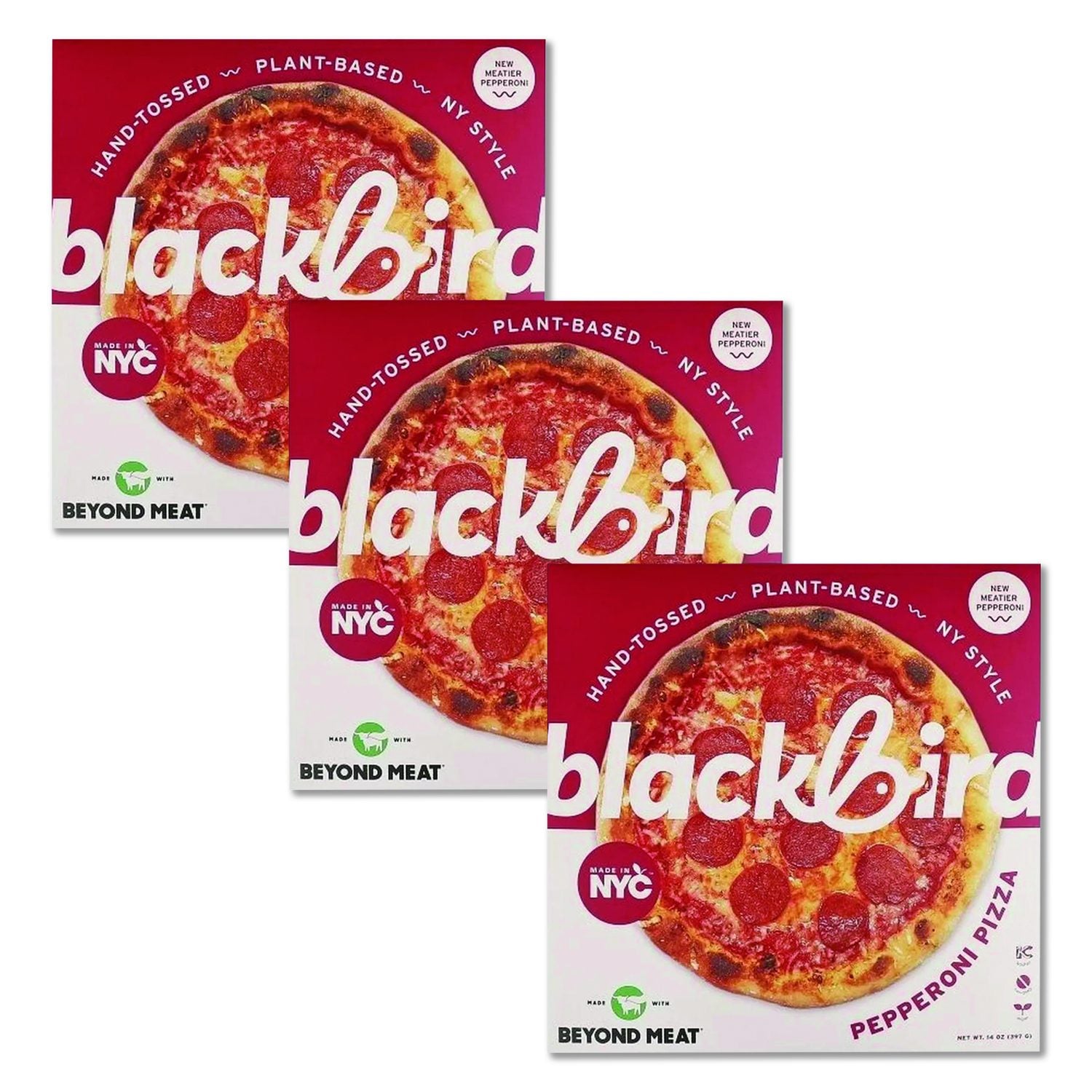 Plant-Based Pepperoni Pizza, 14 Oz, 3/Carton