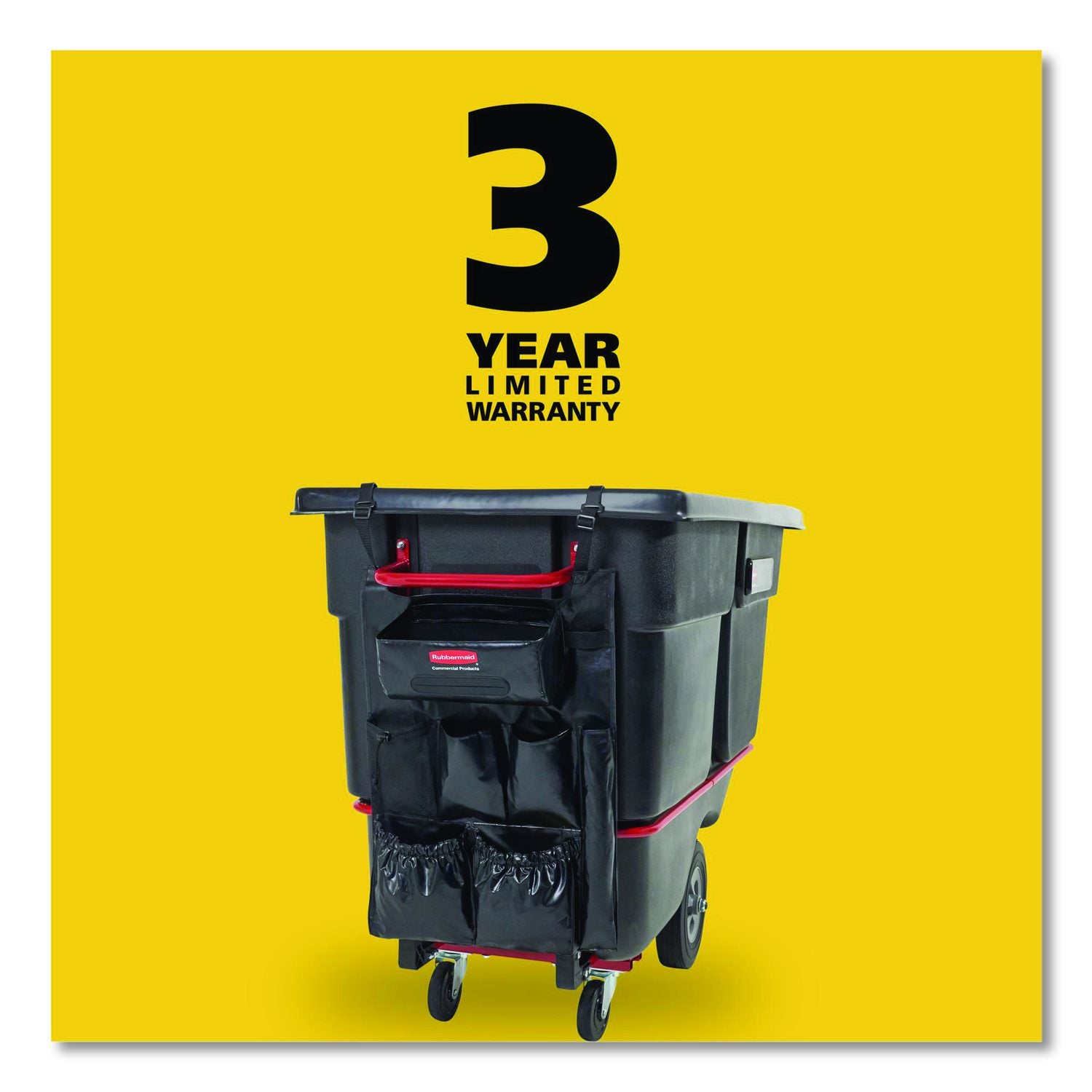 Tilt Truck Bag Organizer For Structural Foam And Rotomolded Tilt Trucks, 5.37 X 12, Black, 6/Carton
