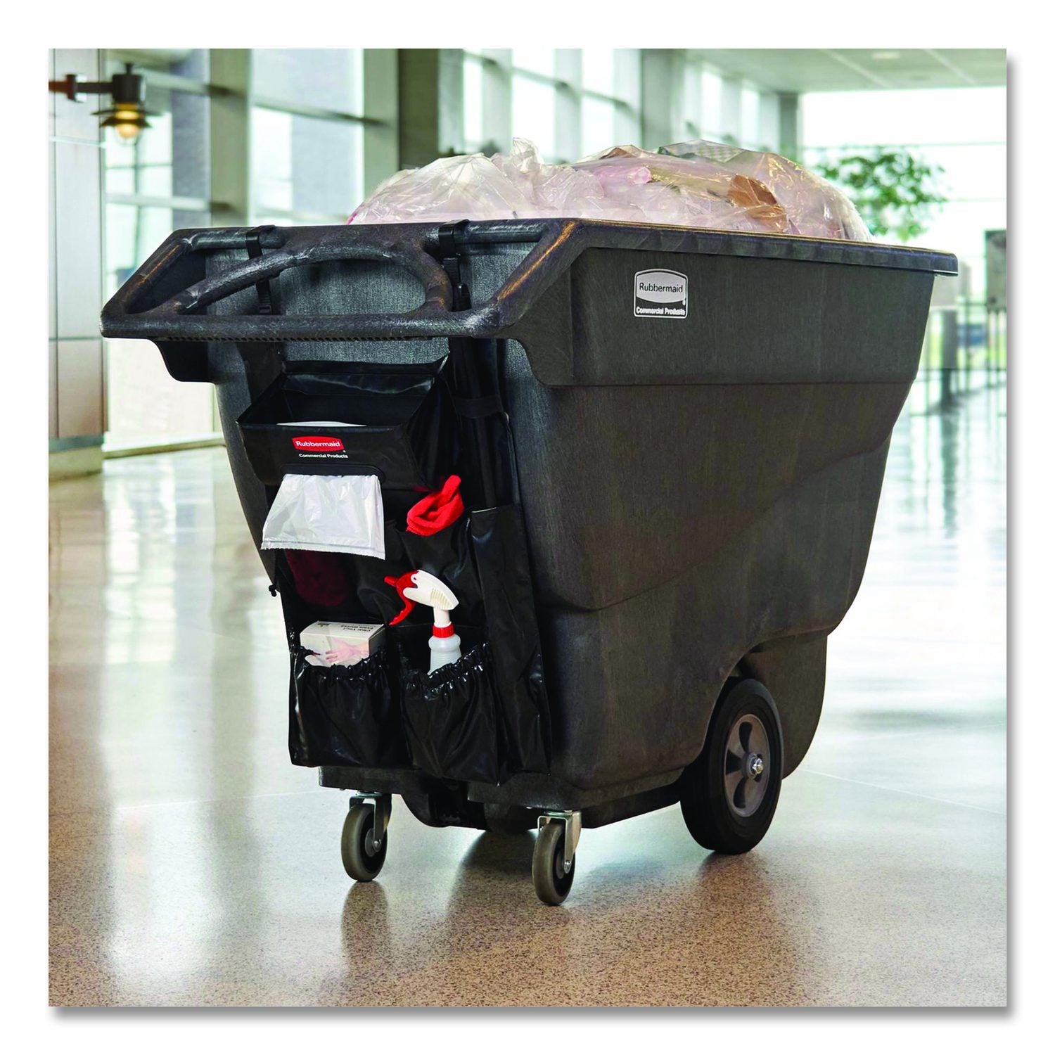 Tilt Truck Bag Organizer For Structural Foam And Rotomolded Tilt Trucks, 5.37 X 12, Black, 6/Carton