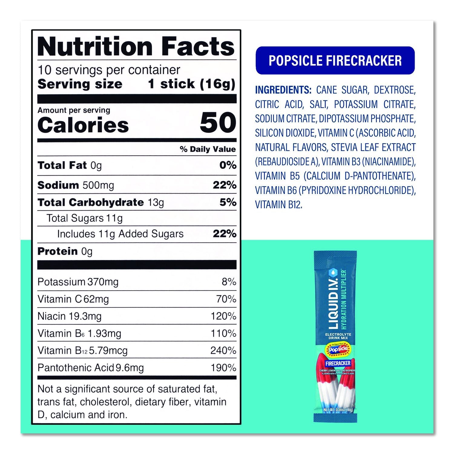 Hydration Multiplier Electrolyte Drink Mix Variety Pack, Assorted Flavors, Yields 16 Oz Per Stick, 30 Sticks/Carton