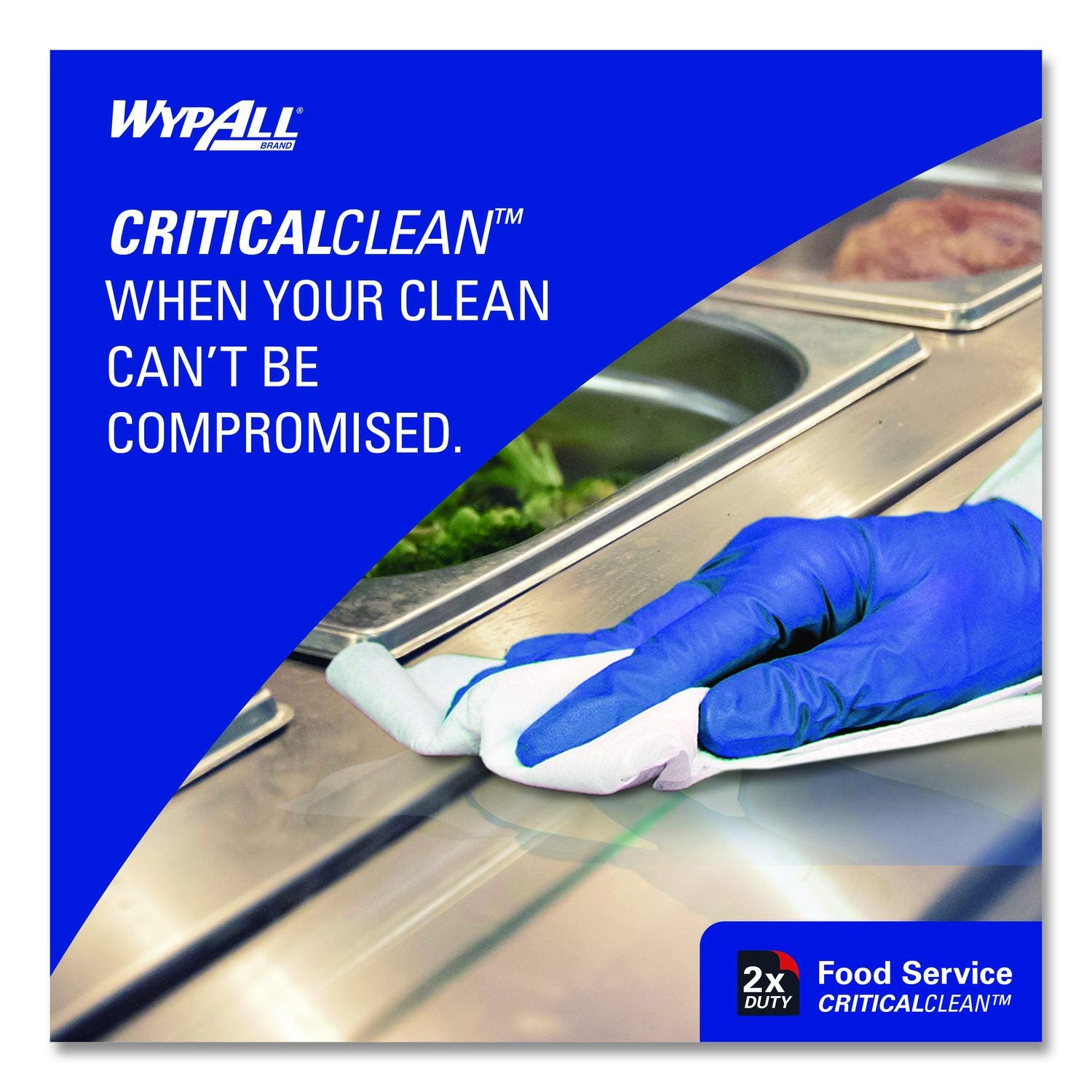 Heavy-Duty Foodservice Cloths, 1-Ply, 12.5 X 15, White, 300 Sheets/Box