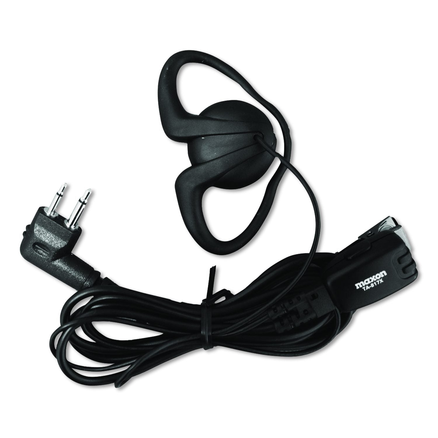 Monaural Earhook Headset With D Ring Earpiece