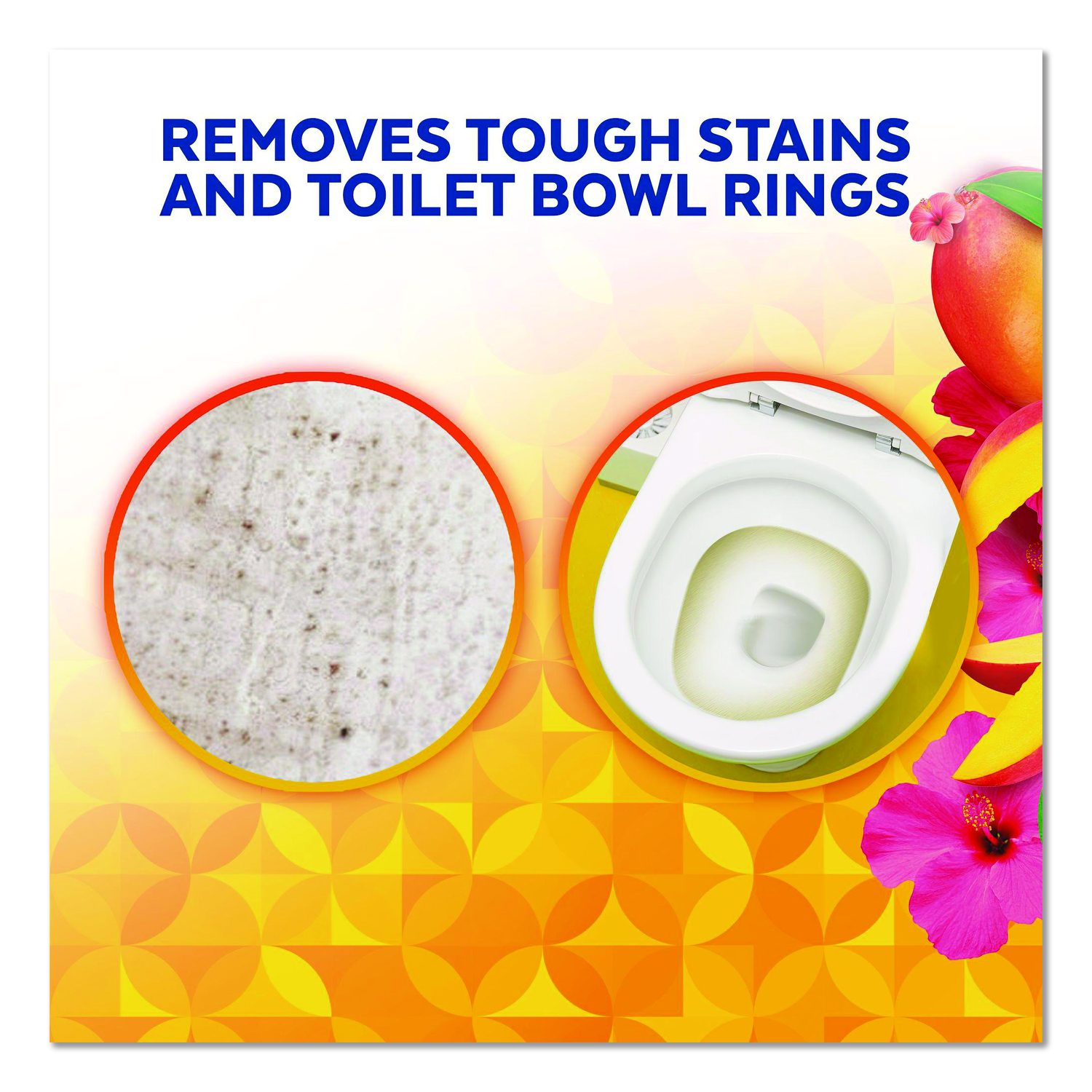Clinging Gel Brand New Day Toilet Bowl Cleaner, Mango And Hibiscus, 24 Oz Angle-Neck Bottle, 9/Carton