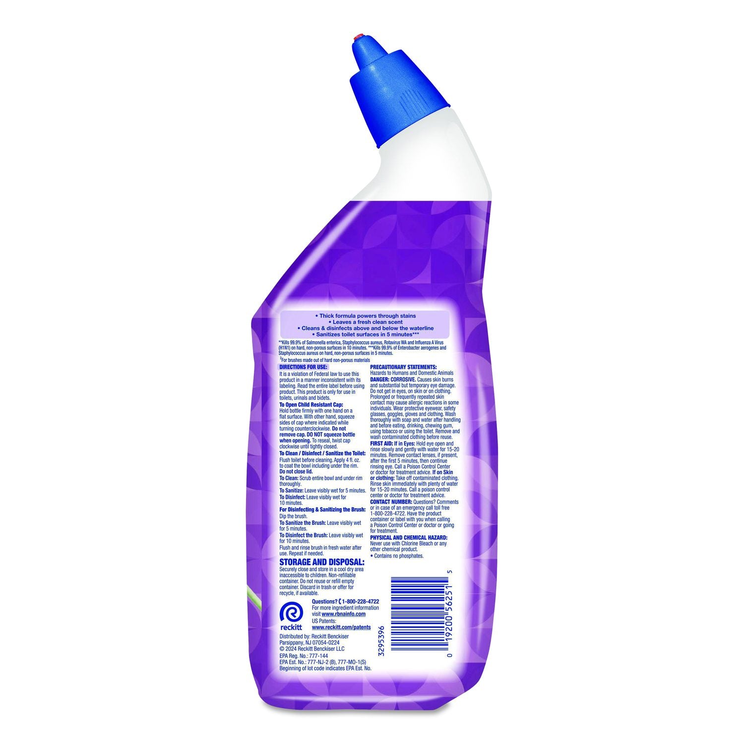 Clinging Gel Brand New Day Toilet Bowl Cleaner, Lavender And Cotton Blossom, 24 Oz Angle-Neck Bottle, 9/Carton