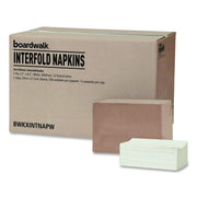Interfold Dispenser Napkins, 1-Ply, 13 X 8.5, White, 500/Pack, 12 Packs/Carton