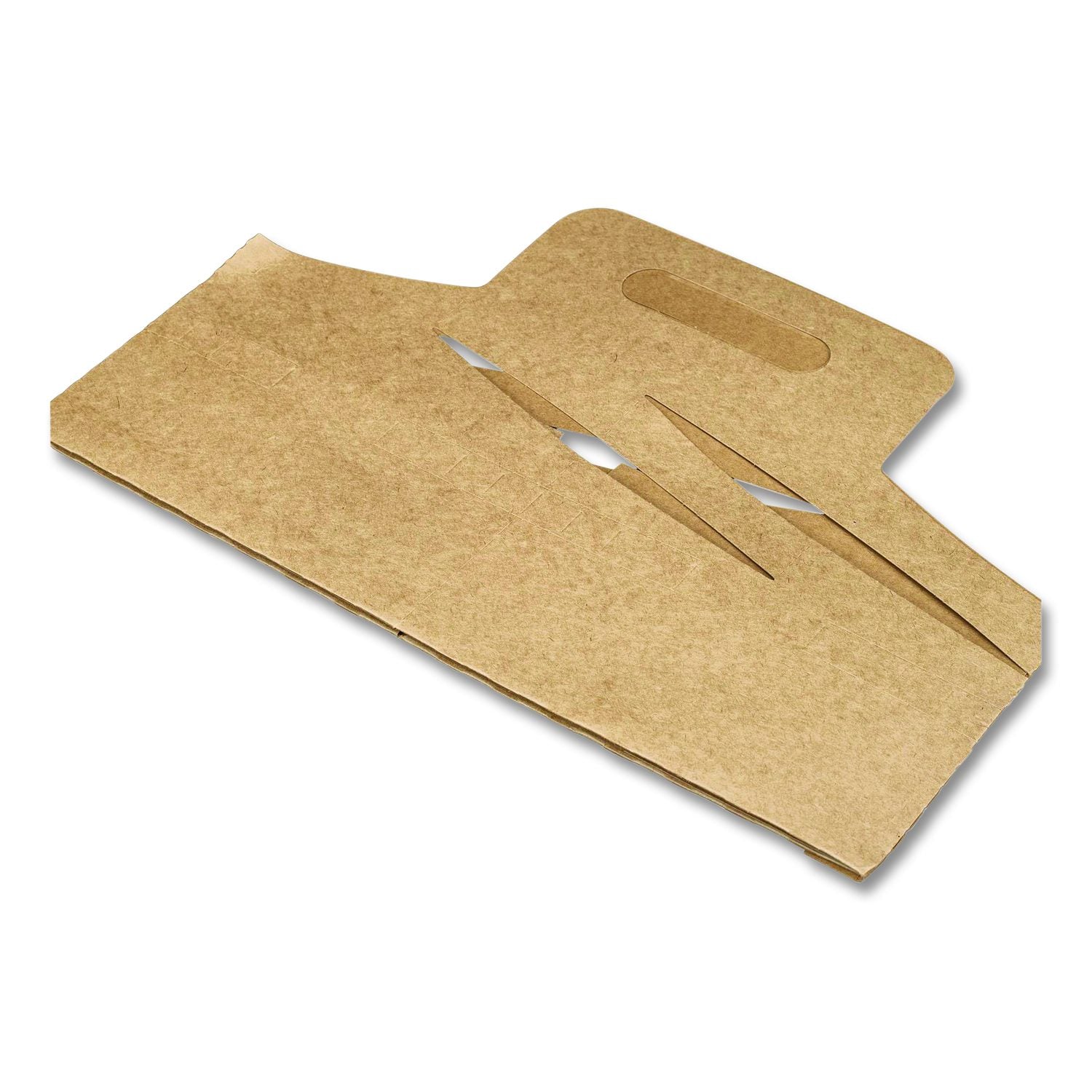 4-Corner Pop-Up Food And Drink Trays, 4 Compartments, 8 X 10.25 X 8, Brown, 250/Carton