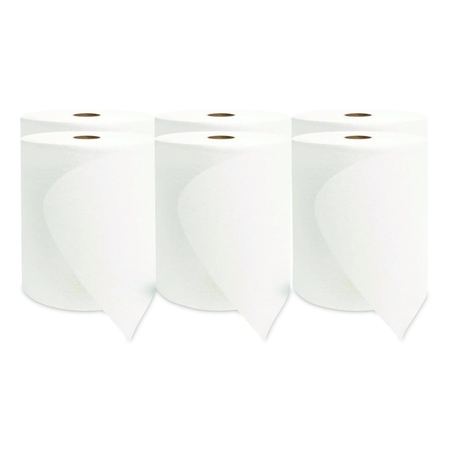 Valay Universal Hardwound Premium Roll Towel, 1-Ply, 8" X 800 Ft, White, 6 Rolls/Carton